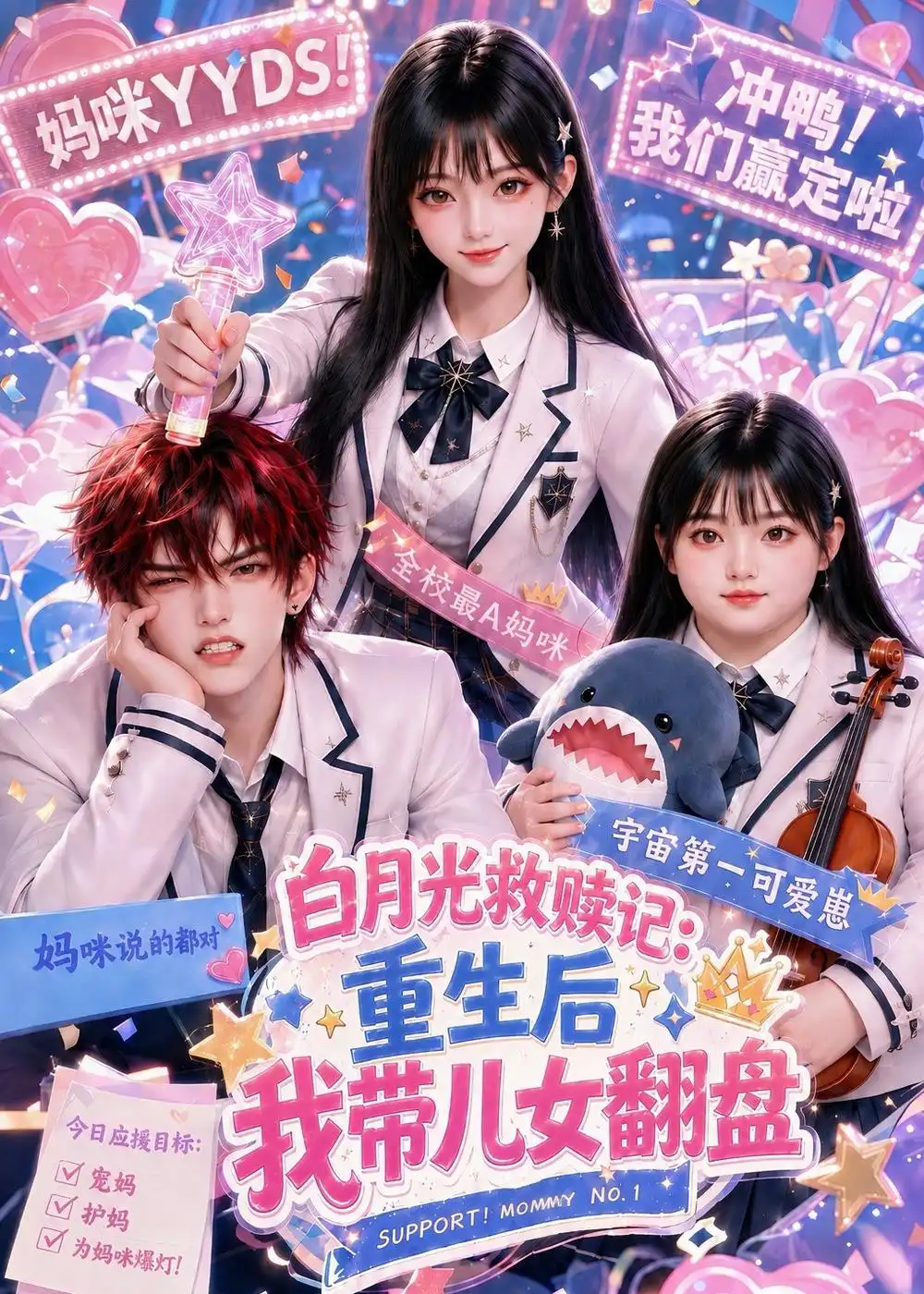 短剧《白月光救赎记重生后我带儿女翻盘 (103集)》海报