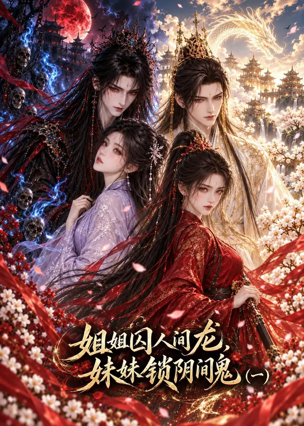 短剧《姐姐囚人间龙妹妹锁阴间鬼一 (120集)》海报