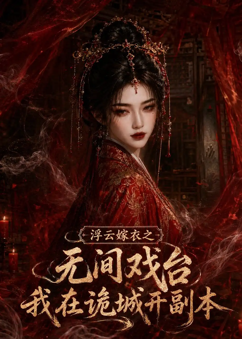 短剧《浮云嫁衣之无间戏台我在诡城开副本 (108集)》海报