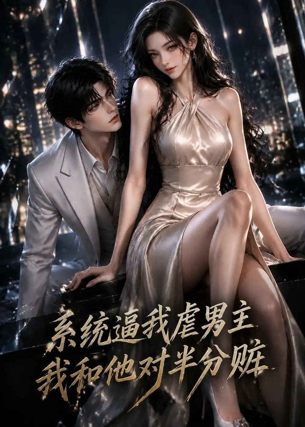 短剧《系统逼我虐男主,于是我和他对半分赃(42集)AI短剧 (2026)》海报