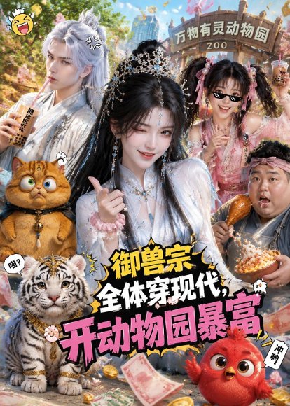 短剧《御兽宗全体穿现代，开动物园暴富（143集）AI短剧 (2026)》海报