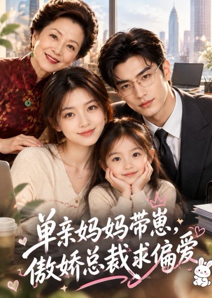 短剧《单亲妈妈带崽,傲娇总裁求偏爱(78集)AI短剧 (2026)》海报