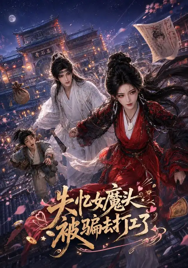 短剧《失忆女魔头被骗去打工了(60集)AI短剧 (2026)》海报