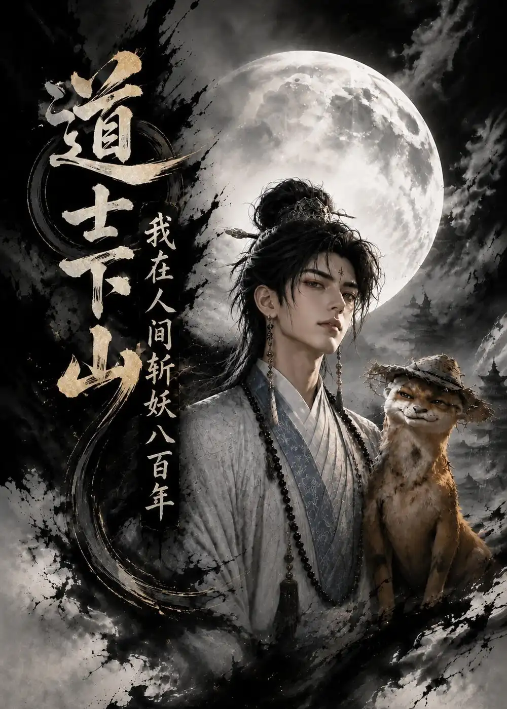 短剧《道士下山:我在人间斩妖八百年(105集)AI短剧 (2026)》海报