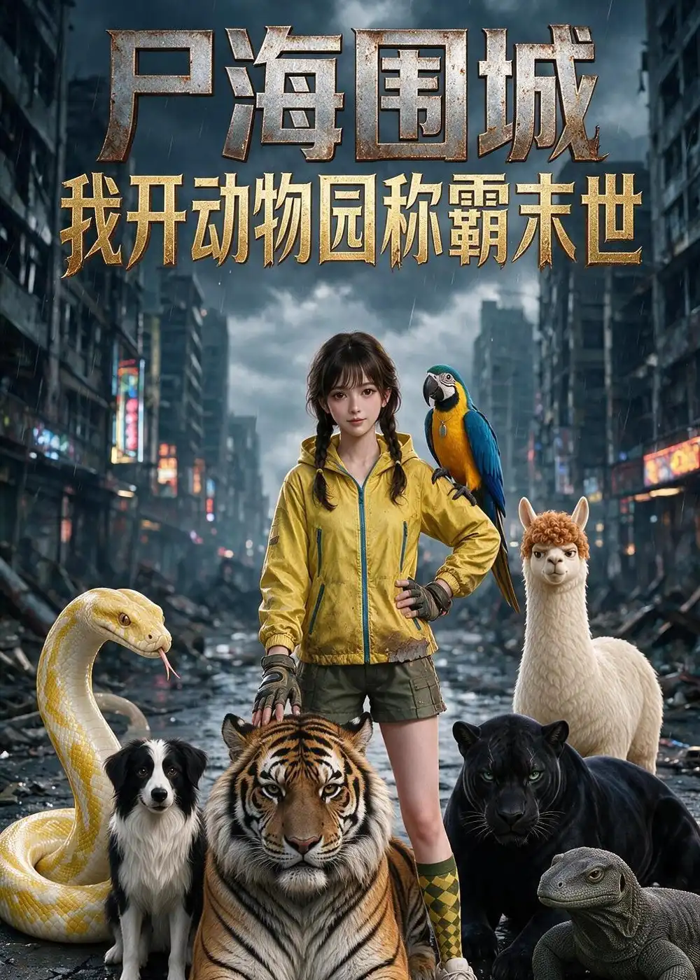 短剧《尸海围城我开动物园称霸末世（122集）AI短剧 (2026)》海报