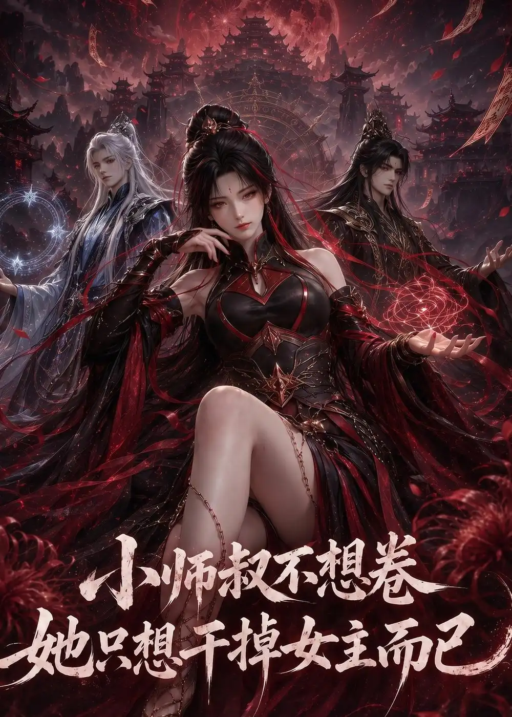 短剧《小师叔不想卷她只想干掉女主而已(100集)AI短剧 (2026)》海报