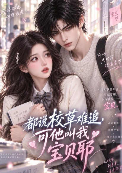 短剧《都说校草难追，可他叫我宝贝耶（235集）AI短剧 (2026)》海报