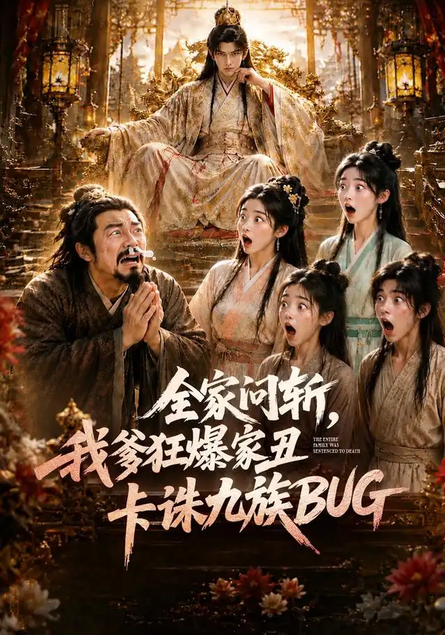 短剧《全家问斩,我爹狂爆家丑卡诛九族BUG(49集)AI短剧 (2026)》海报