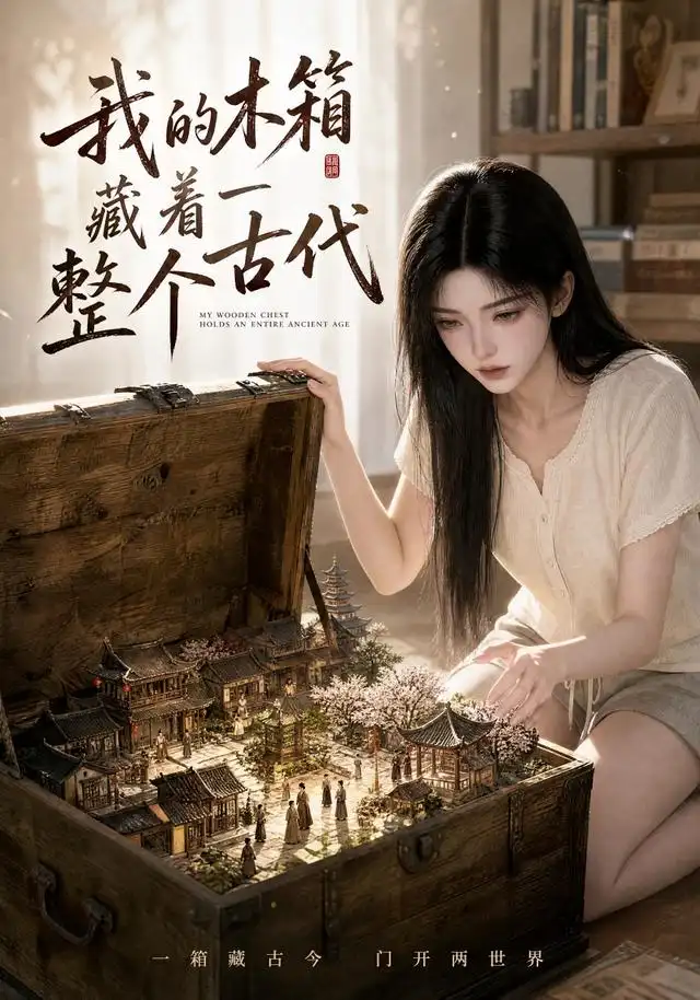 短剧《我的木箱藏着一整个古代(60集)AI短剧 (2026)》海报