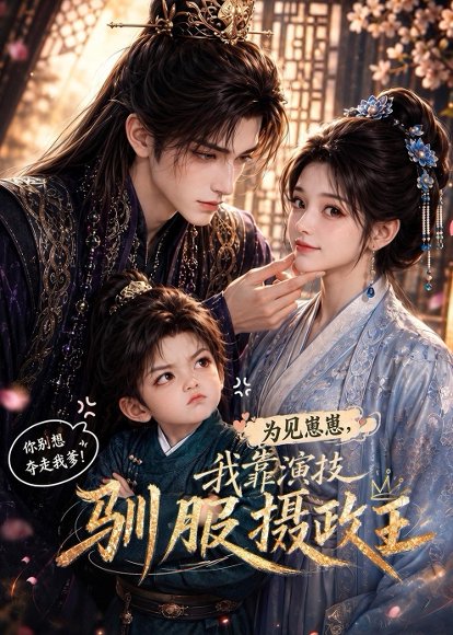短剧《为见崽崽,我靠演技驯服摄政王(223集)AI短剧 (2026)》海报
