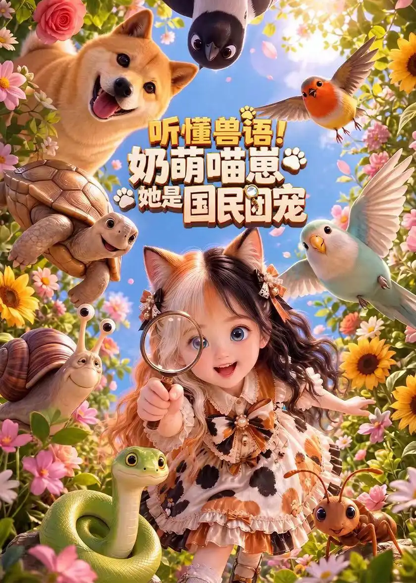 短剧《听懂兽语!奶萌喵崽她是国民团宠(126集)AI短剧 (2026)》海报