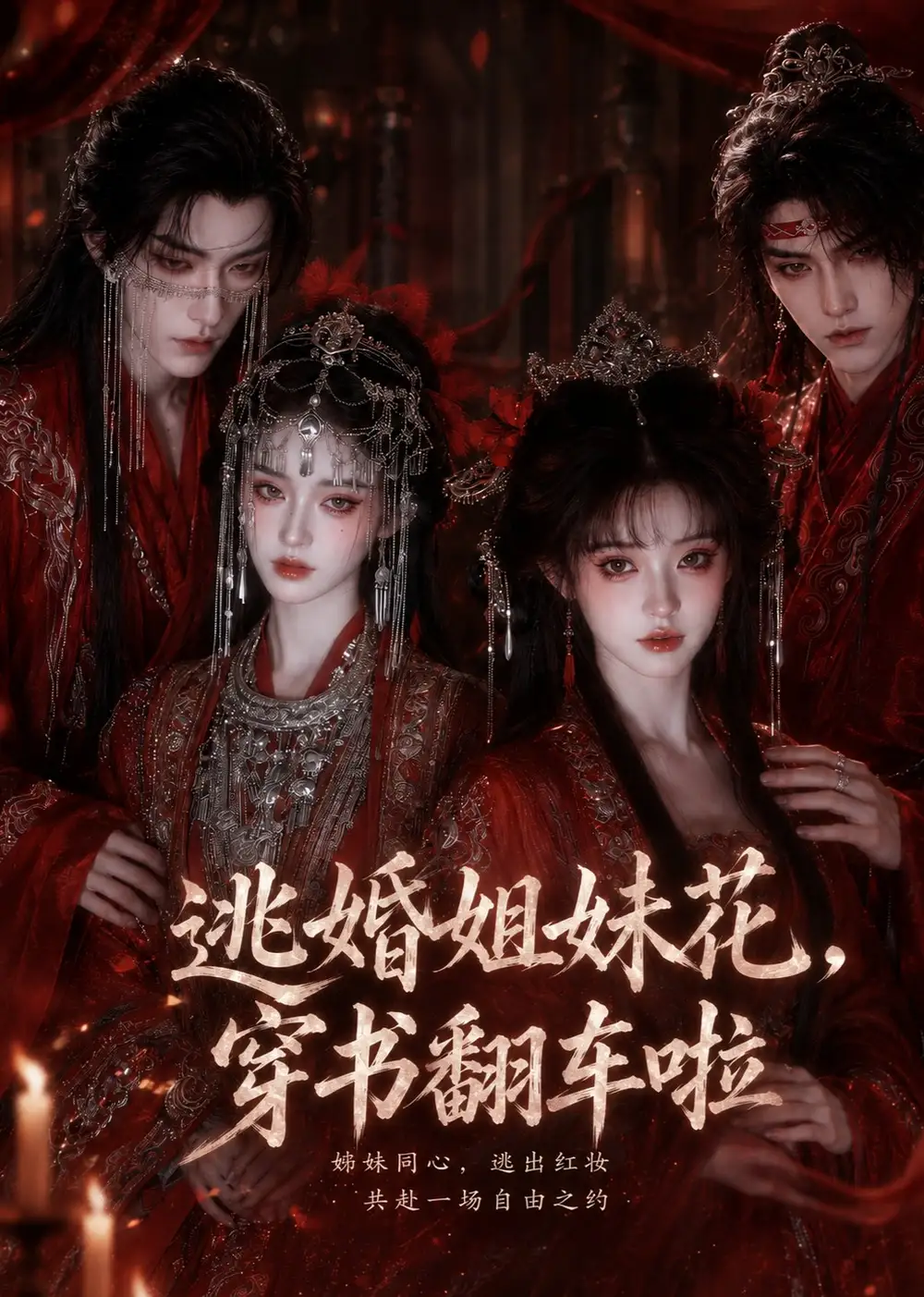 短剧《逃婚姐妹花,穿书翻车啦(16集)AI短剧 (2026)》海报