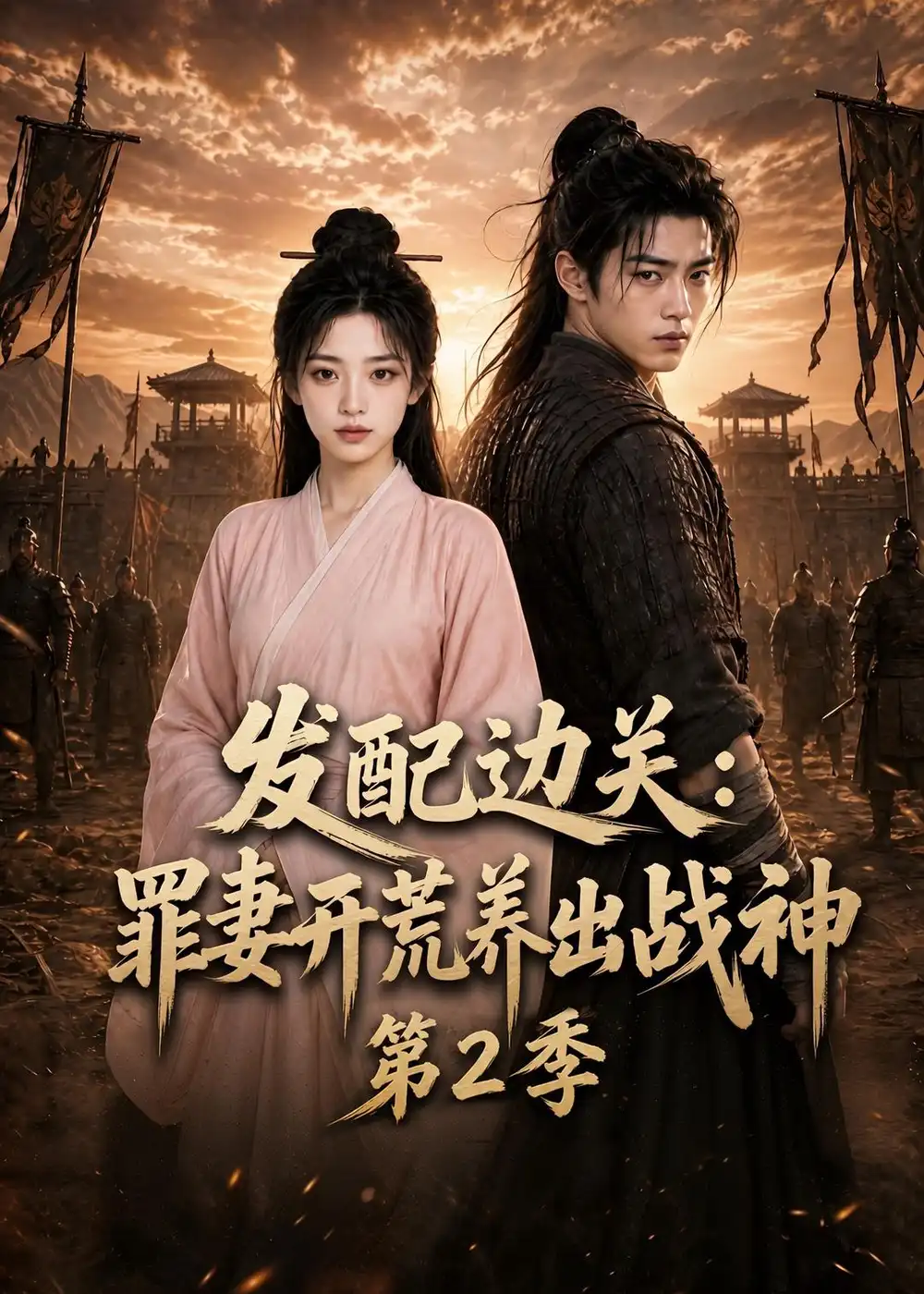 短剧《发配边关：罪妻开荒养出战神第2季（118集） AI短剧 (2026)》海报