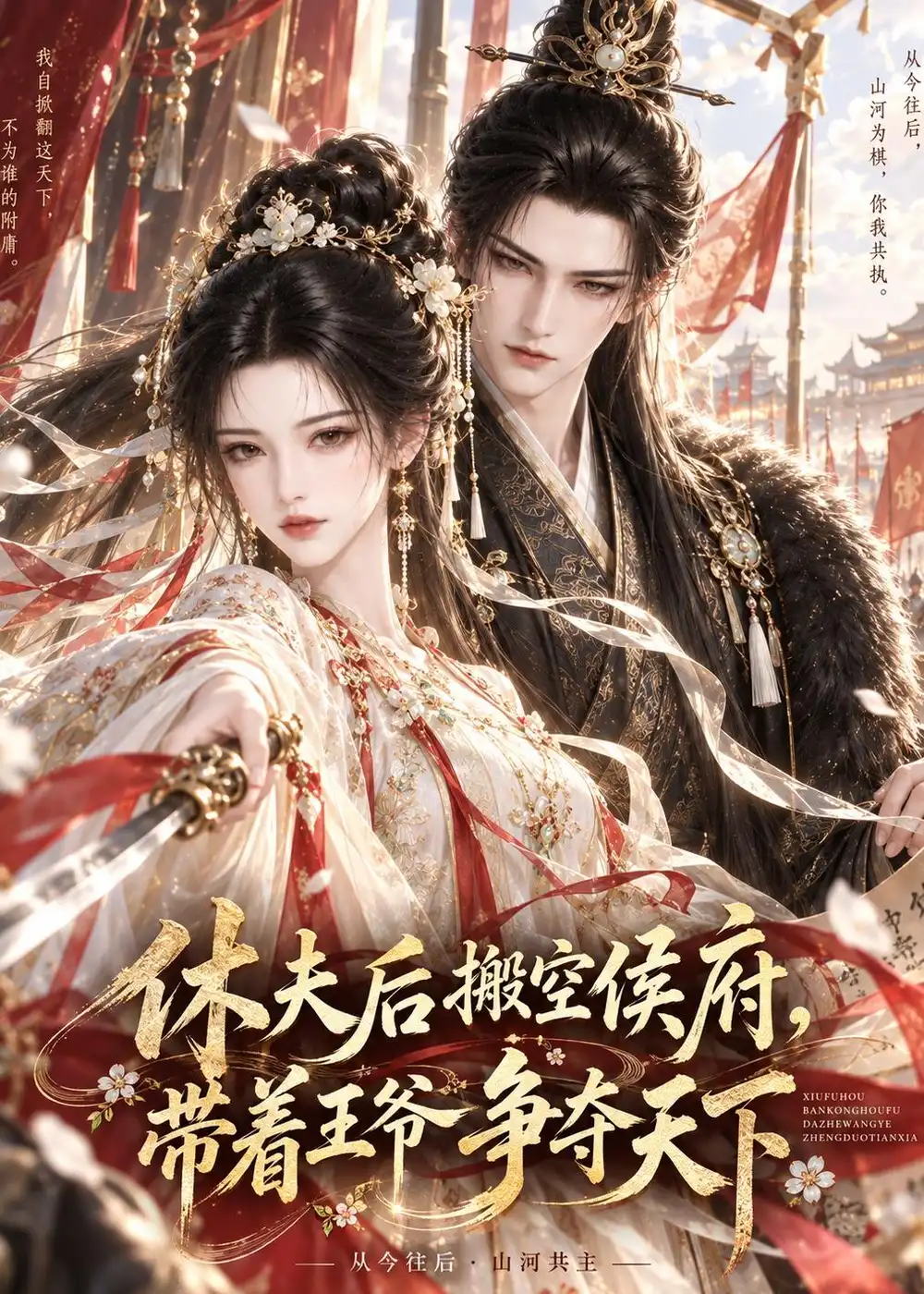 短剧《休夫后搬空侯府,带着王爷争夺天下(126集) AI短剧 (2026)》海报