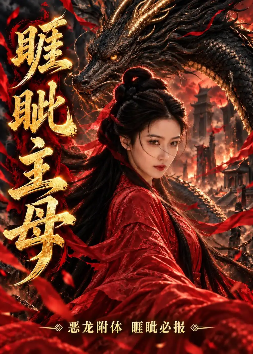 短剧《睚眦主母（74集） AI短剧 (2026)》海报