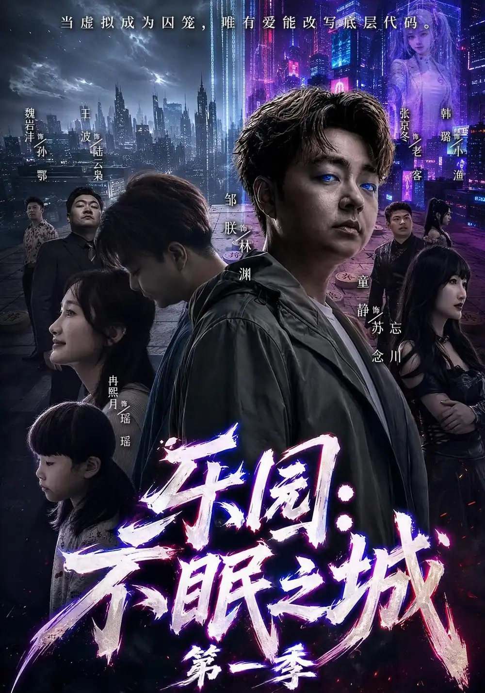 短剧《乐园：不眠之城第一季（52集）邹朕＆童静＆张京冬 (2026)》海报