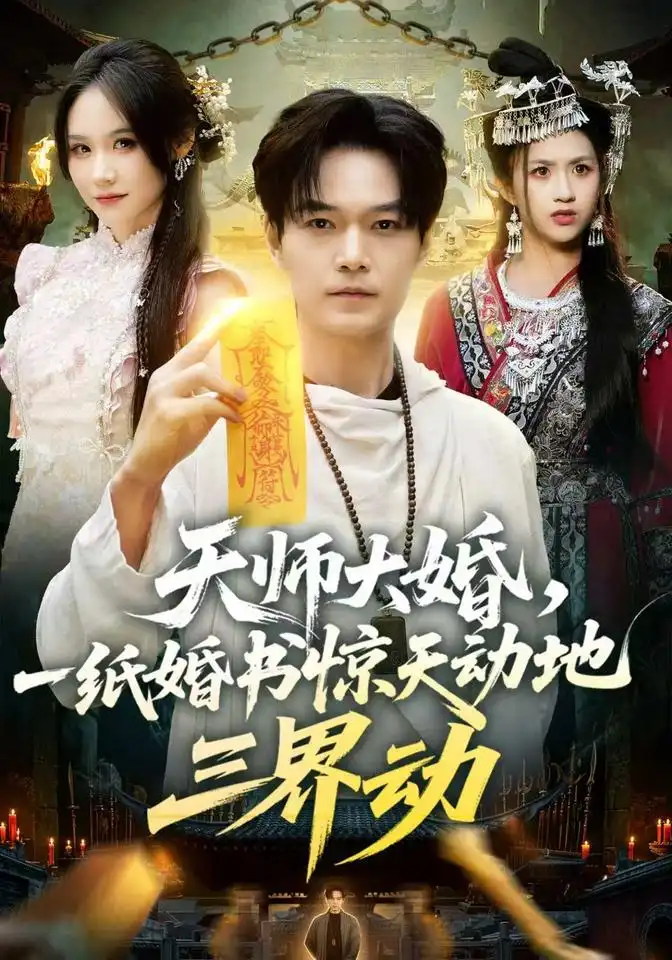 短剧《天师大婚，一纸婚书惊天动地三界动（74集）王攀＆杜语嫣 (2026)》海报