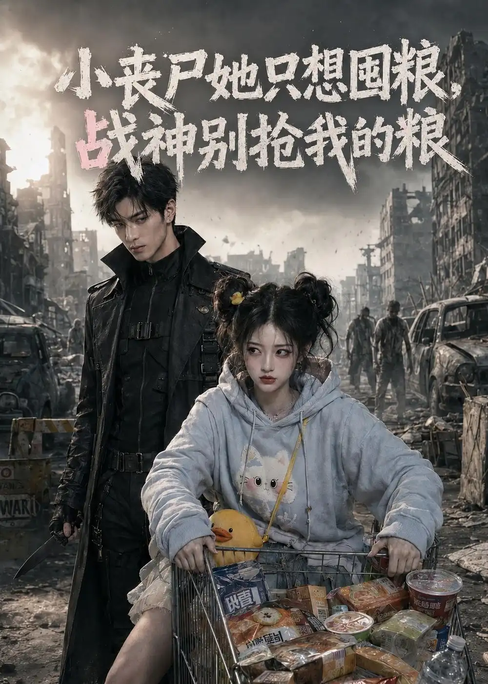 短剧《小丧尸她只想囤粮,战神别抢我的粮(100集) AI短剧 (2026)》海报