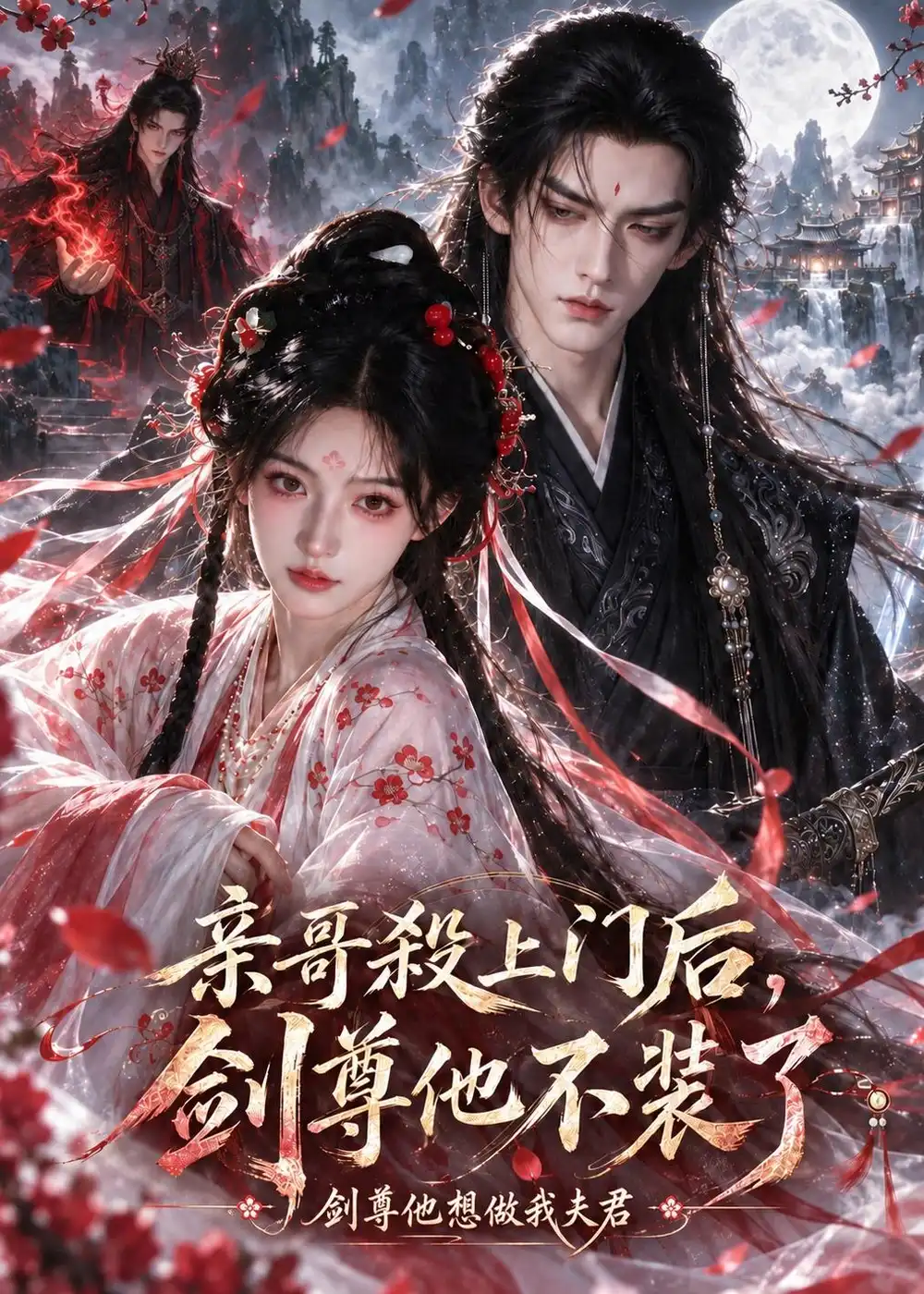 短剧《亲哥殺上门后剑尊他不装了剑尊他想做我夫君（96集） AI短剧 (2026)》海报