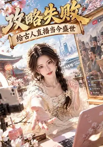 短剧《攻略失败:给古人直播当今盛世(124集) AI短剧 (2026)》海报
