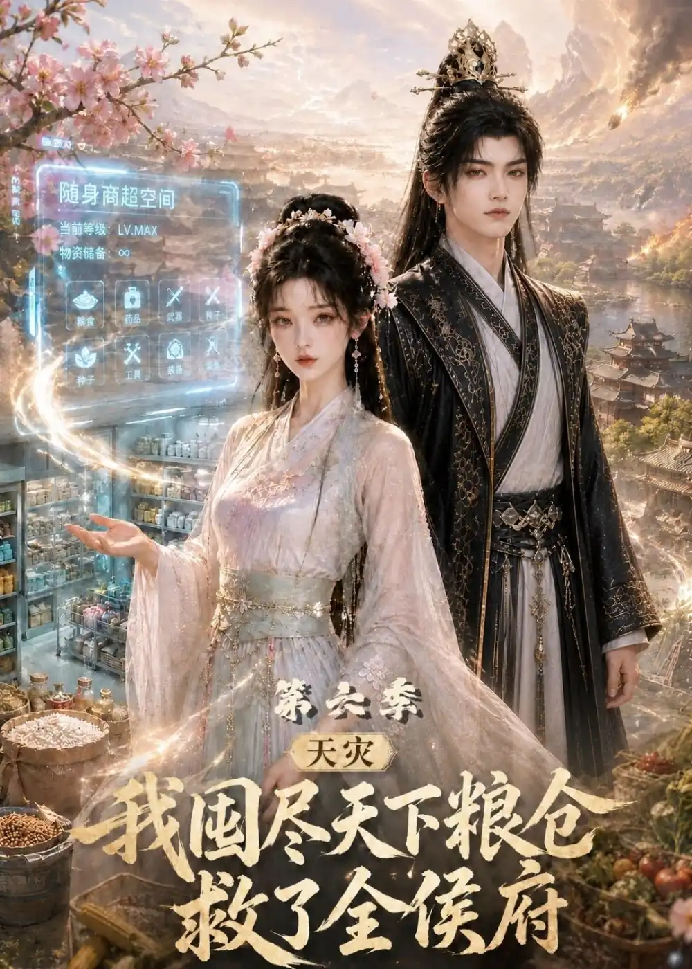 短剧《天灾我囤尽天下粮仓救了全侯府第六季(140集)AI短剧 (2026)》海报