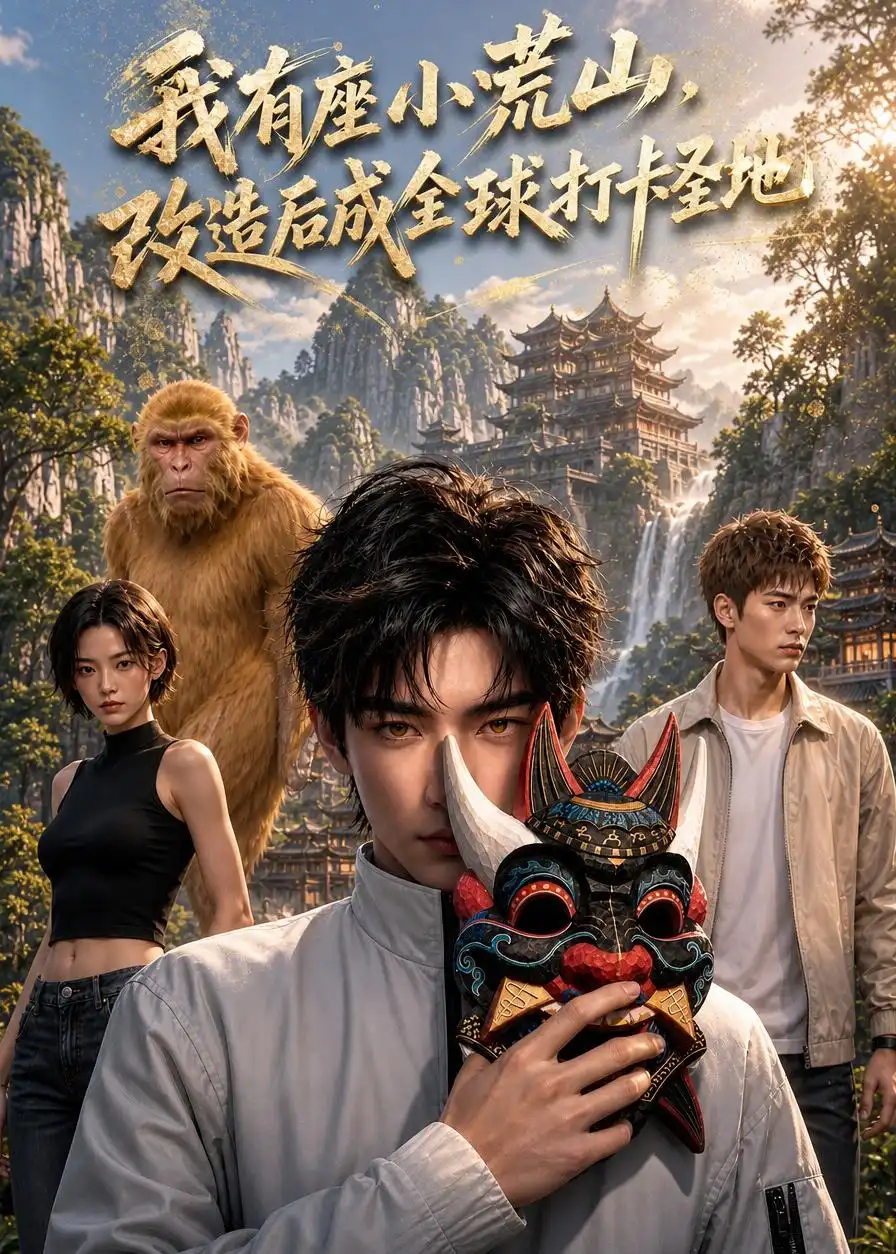 短剧《我有座小荒山,改造后成全球打卡圣地(100集)AI短剧 (2026)》海报