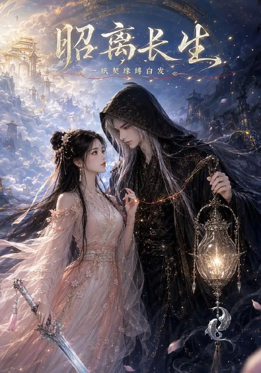 短剧《昭离长生,一纸契缘缚白发(110集)AI短剧 (2026)》海报