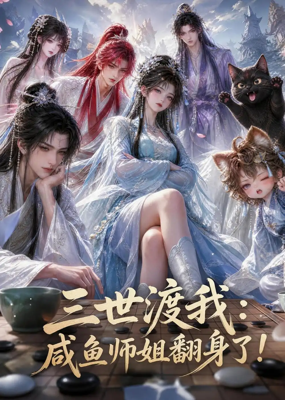 短剧《三世渡我咸鱼师姐终于翻身了!(100集)AI短剧 (2026)》海报