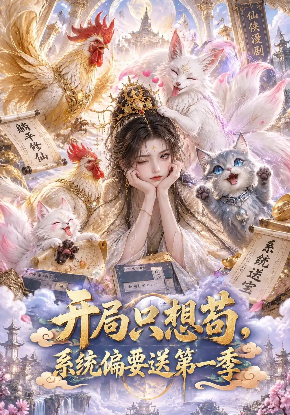 短剧《开局只想苟系统偏要送第一季（200集）AI短剧 (2026)》海报
