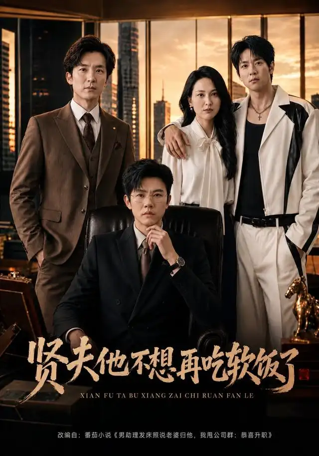 短剧《贤夫他不想再吃软饭了（60集）方晨楦＆刘美一 (2026)》海报