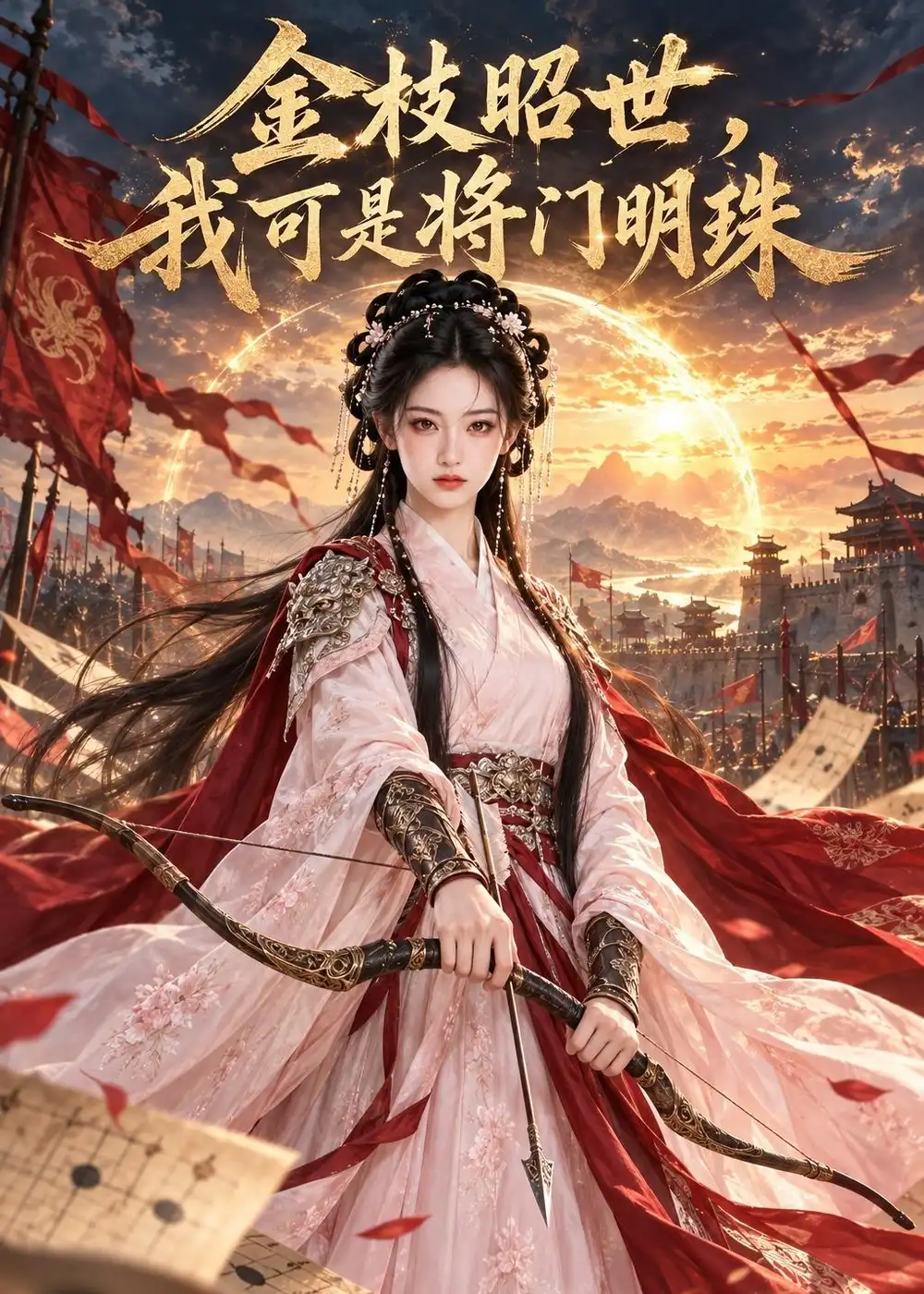 短剧《金枝昭世,我可是将门明珠(80集)AI短剧 (2026)》海报