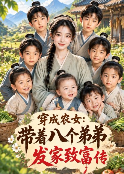 短剧《穿成农女：带着八个弟弟发家致富传（608集）AI短剧 (2026)》海报
