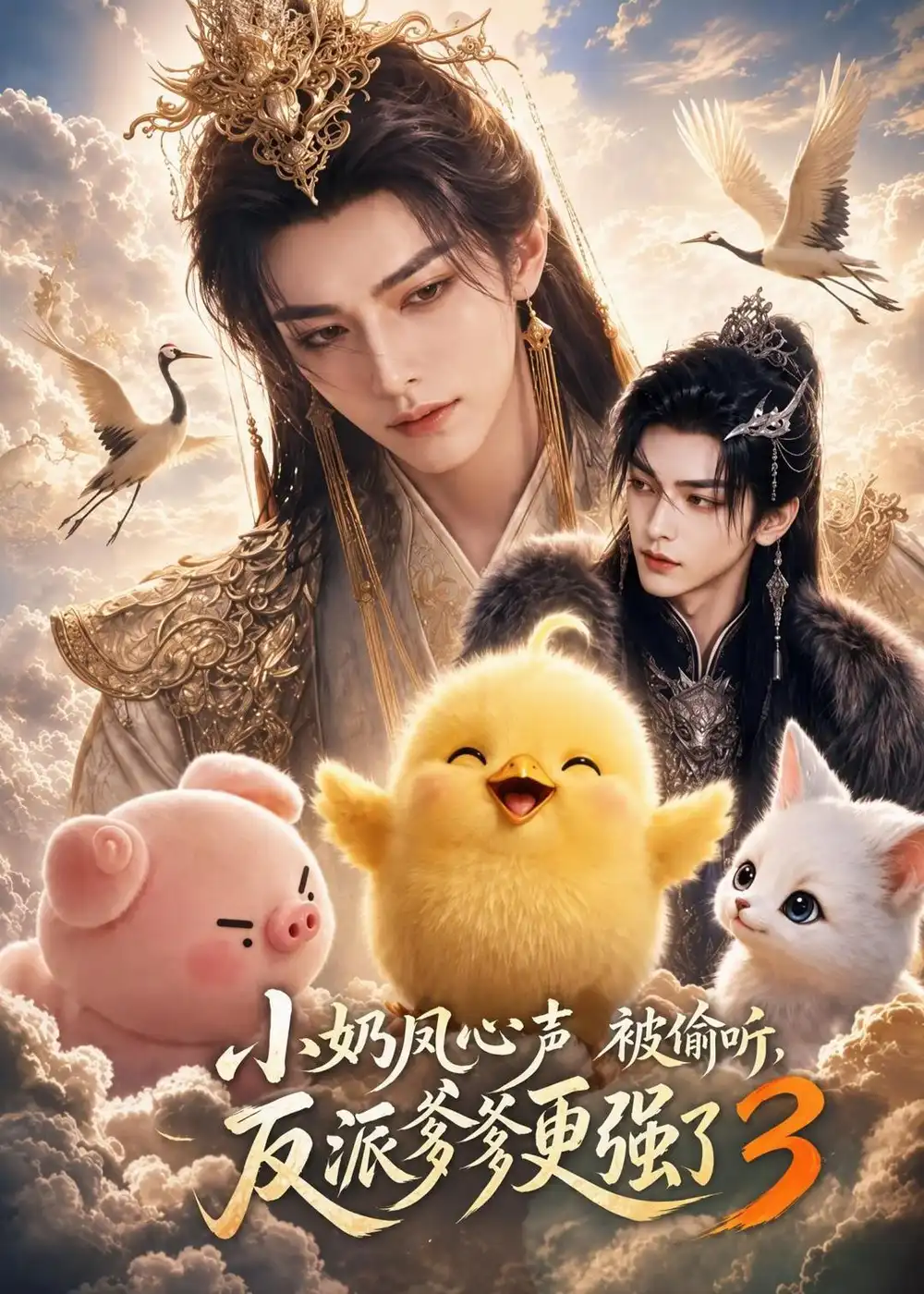 短剧《小奶凤心声被偷听,反派爹爹更强了3(168集)AI短剧 (2026)》海报