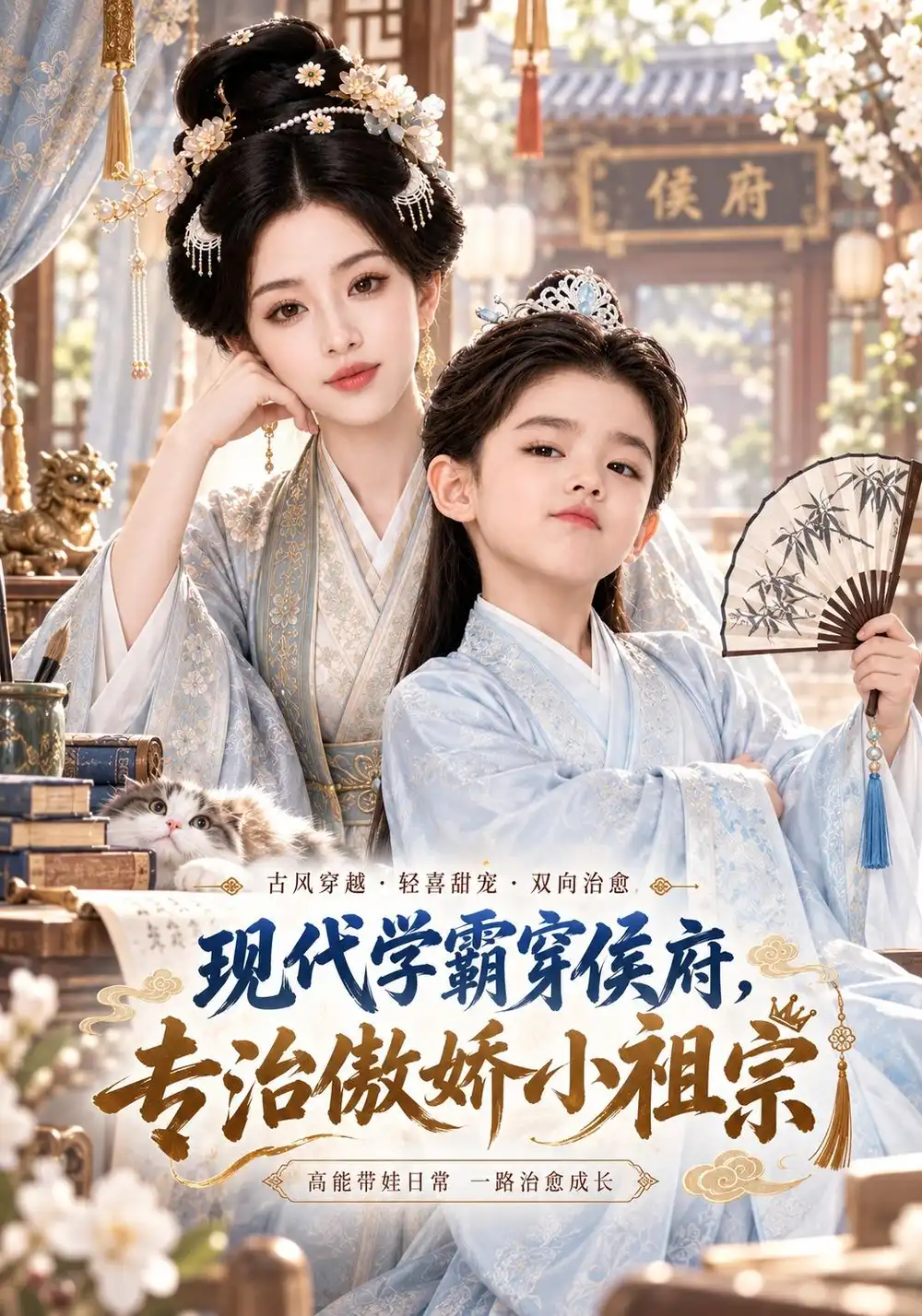 短剧《现代学霸穿侯府，专治傲娇小祖宗（82集）AI短剧 (2026)》海报