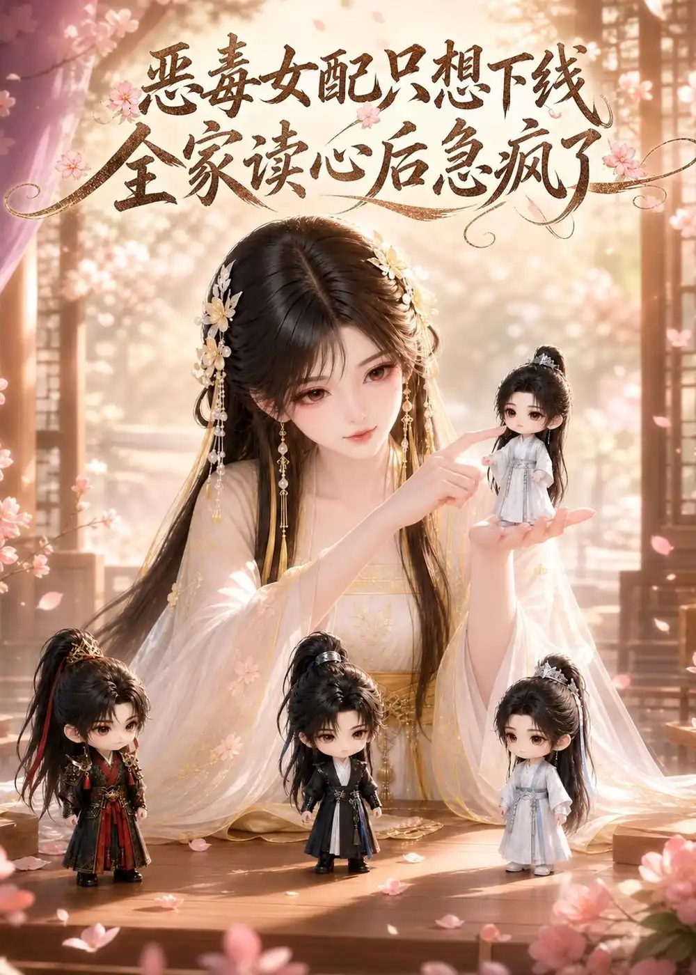 短剧《恶毒女配只想下线,全家读心后急疯了(100集)AI短剧 (2026)》海报