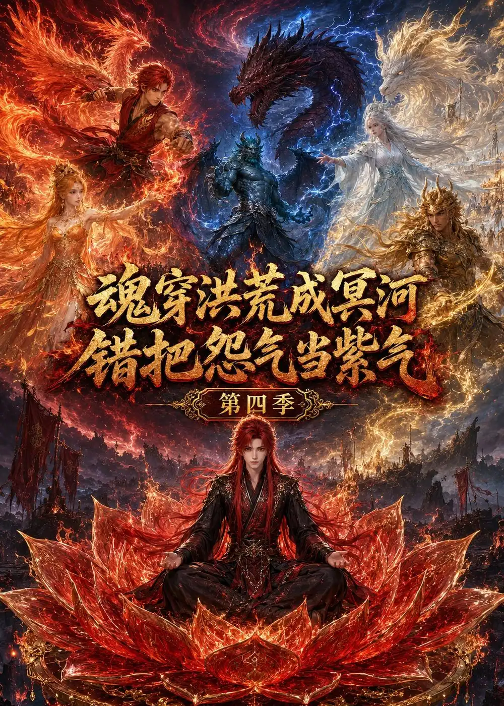 短剧《魂穿洪荒成冥河,错把怨气当紫气第四季(84集)AI短剧 (2026)》海报