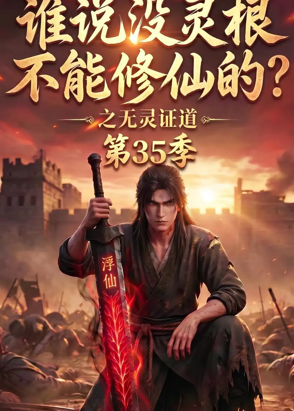 短剧《谁说没灵根不能修仙的？之无灵证道第35季（105集）AI短剧 (2026)》海报