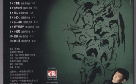 罗文 – 1987年专辑 – 朋友一个   Flac