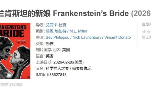 弗兰肯斯坦的新娘 Frankenstein’s Bride (2026)