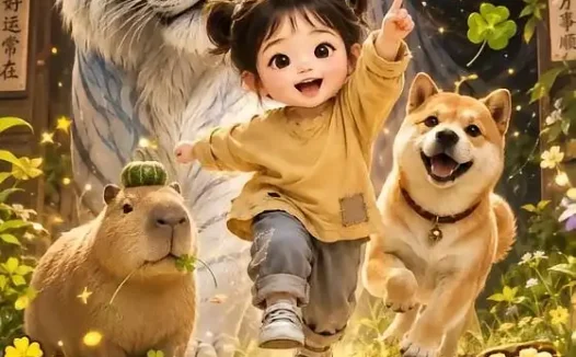 短剧《兜兜听懂毛茸茸好运哐哐进我家 (100集)》免费观看全集