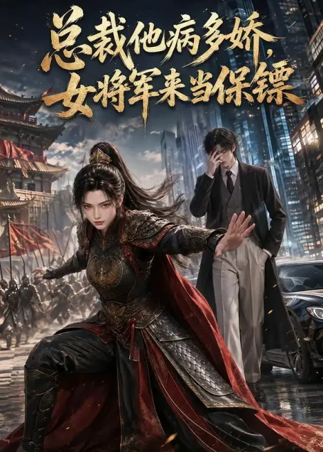 《总裁他病多娇,女将军来当保镖(90集)AI短剧 (2026)》短剧全集免费在线观看
